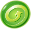 Green bingo spin button